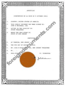 New Jersey Apostille and Authentication